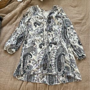 Free People Long Sleeve Mini Dress